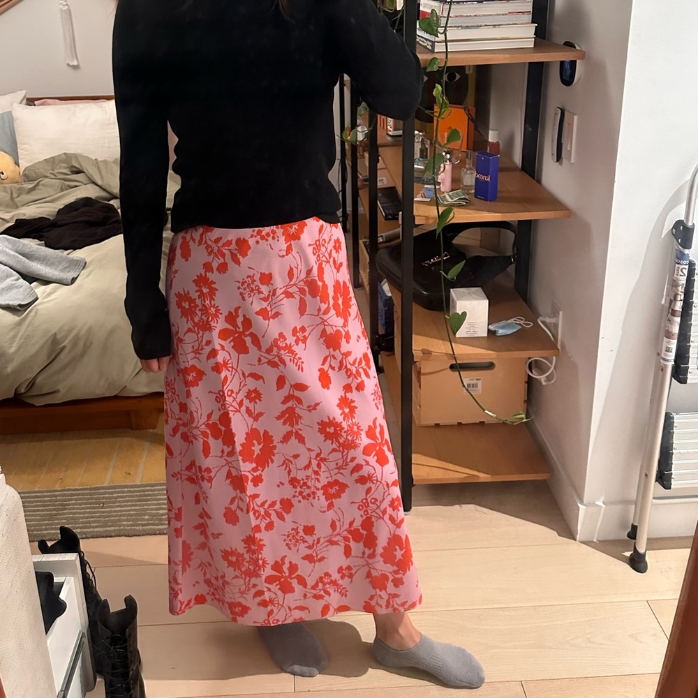 NWOT Outerknown Pink Floral Maxi Skirt - Women’s Size S